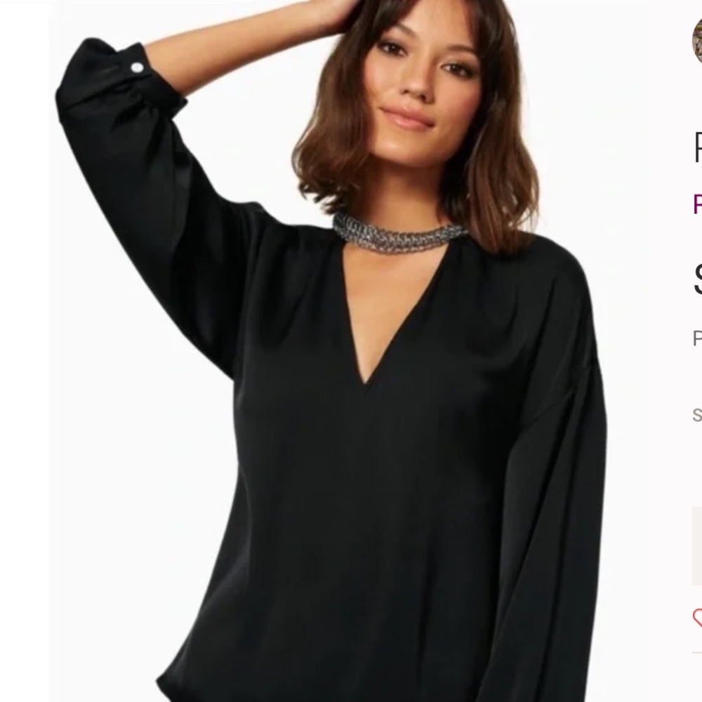 Ramy Brook Women's Claire Long Sleeve Chain Detail Top - Picture 10 of 11